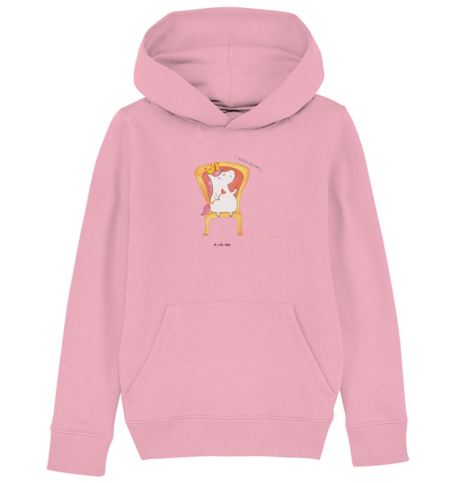 Mr. & Mrs. Panda Hoodie 12-14 Jahre (152/164) Einhorn König - Cotton Pink - Geschenk, Herrsch (1-tlg) von Mr. & Mrs. Panda