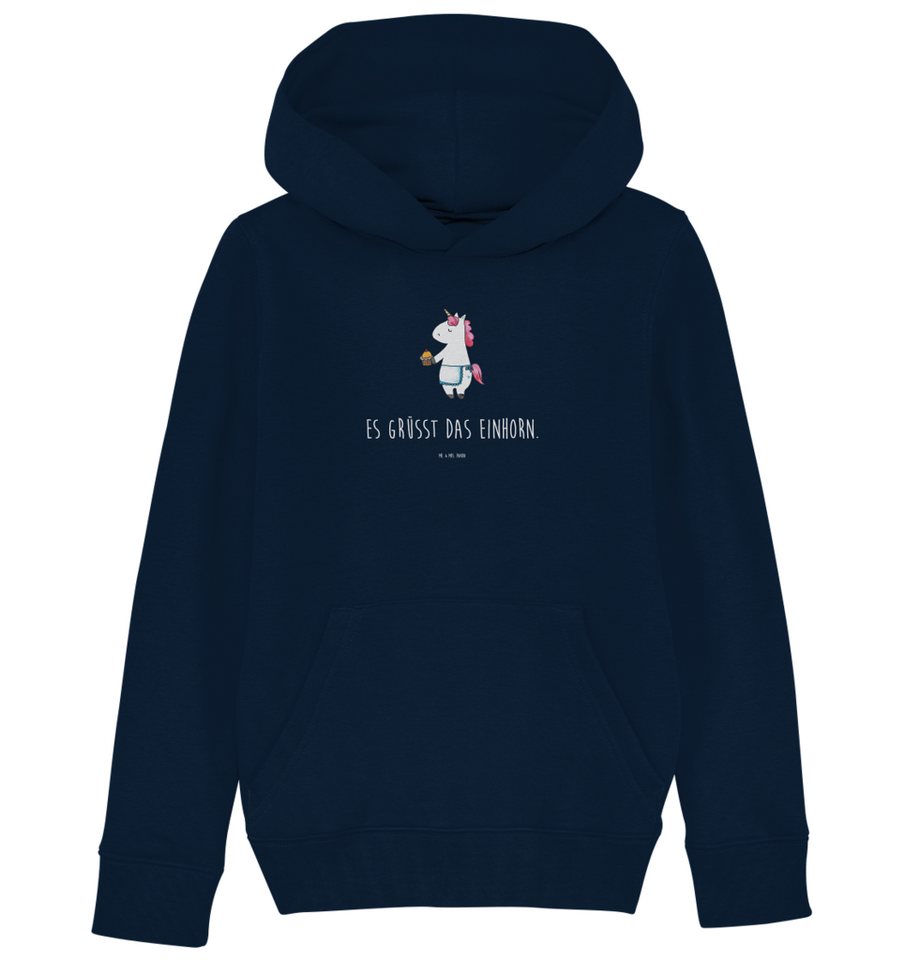 Mr. & Mrs. Panda Hoodie 12-14 Jahre (152/164) Einhorn Muffin - French Navy - Geschenk, Kinder (1-tlg) von Mr. & Mrs. Panda