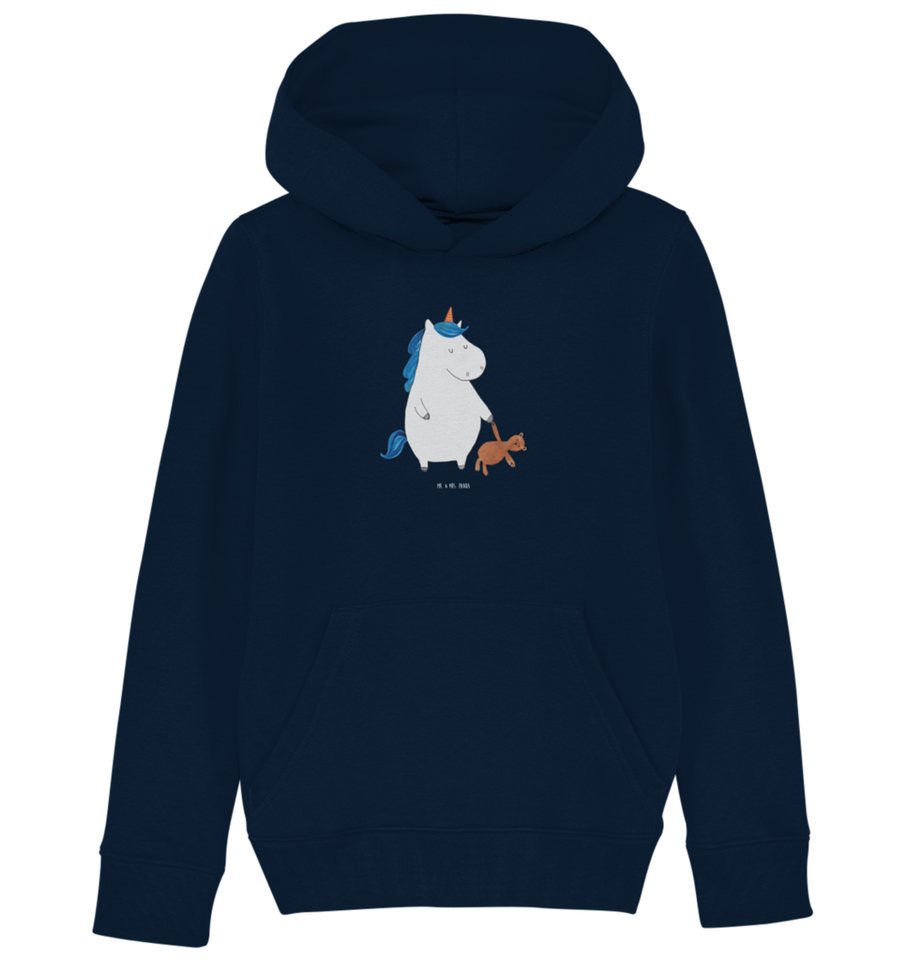 Mr. & Mrs. Panda Hoodie 12-14 Jahre (152/164) Einhorn Teddy - French Navy - Geschenk, Kinder (1-tlg) von Mr. & Mrs. Panda