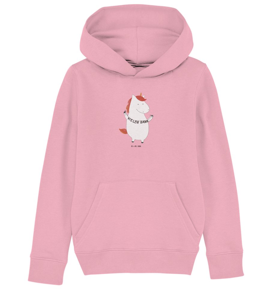 Mr. & Mrs. Panda Hoodie 12-14 Jahre (152/164) Einhorn Dankeschön - Cotton Pink - Geschenk, Da (1-tlg) von Mr. & Mrs. Panda