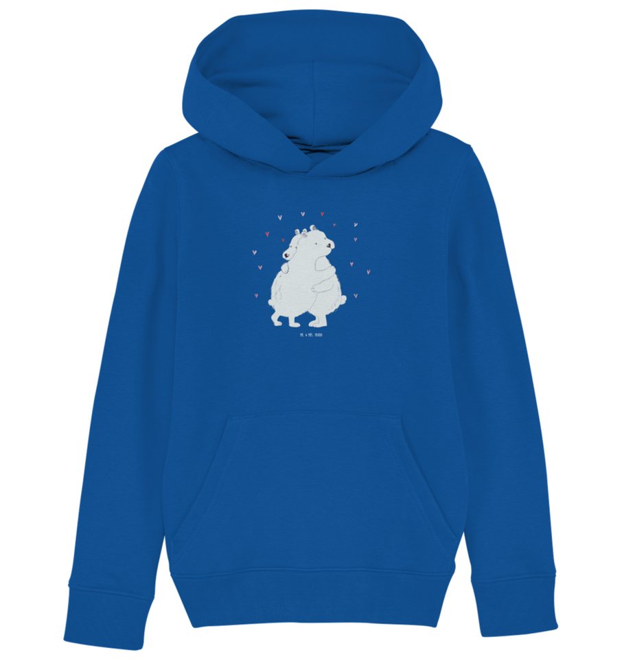 Mr. & Mrs. Panda Hoodie 12-14 Jahre (152/164) Eisbär Umarmen - Royal Blue - Geschenk, Kinder (1-tlg) von Mr. & Mrs. Panda