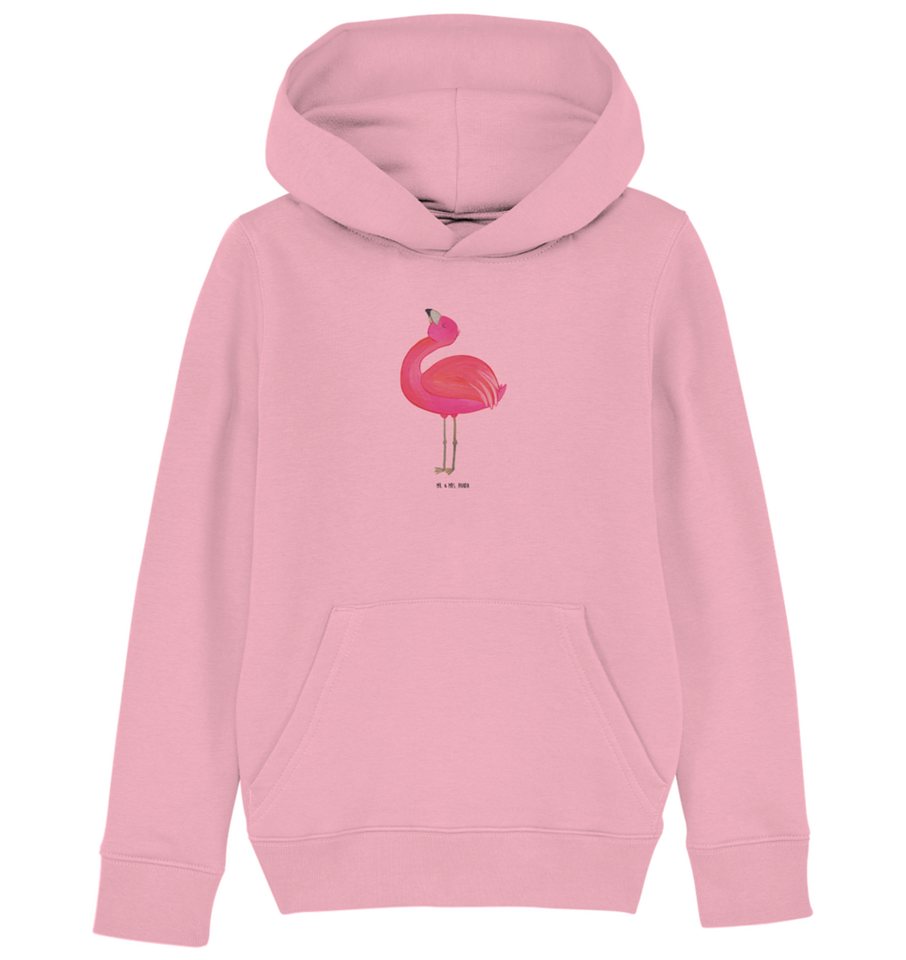 Mr. & Mrs. Panda Hoodie 12-14 Jahre (152/164) Flamingo Stolz - Cotton Pink - Geschenk, rosa, (1-tlg) von Mr. & Mrs. Panda