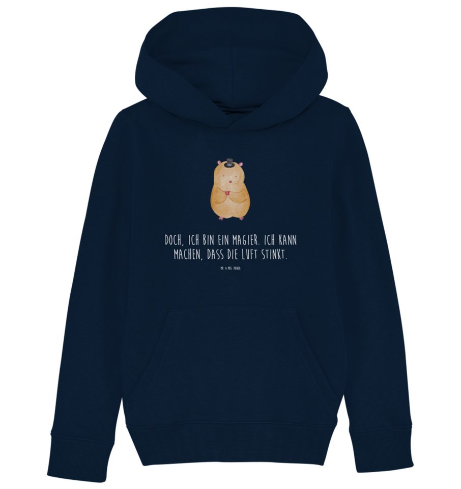 Mr. & Mrs. Panda Hoodie 12-14 Jahre (152/164) Hamster Hut - French Navy - Geschenk, Kinder Ho (1-tlg) von Mr. & Mrs. Panda