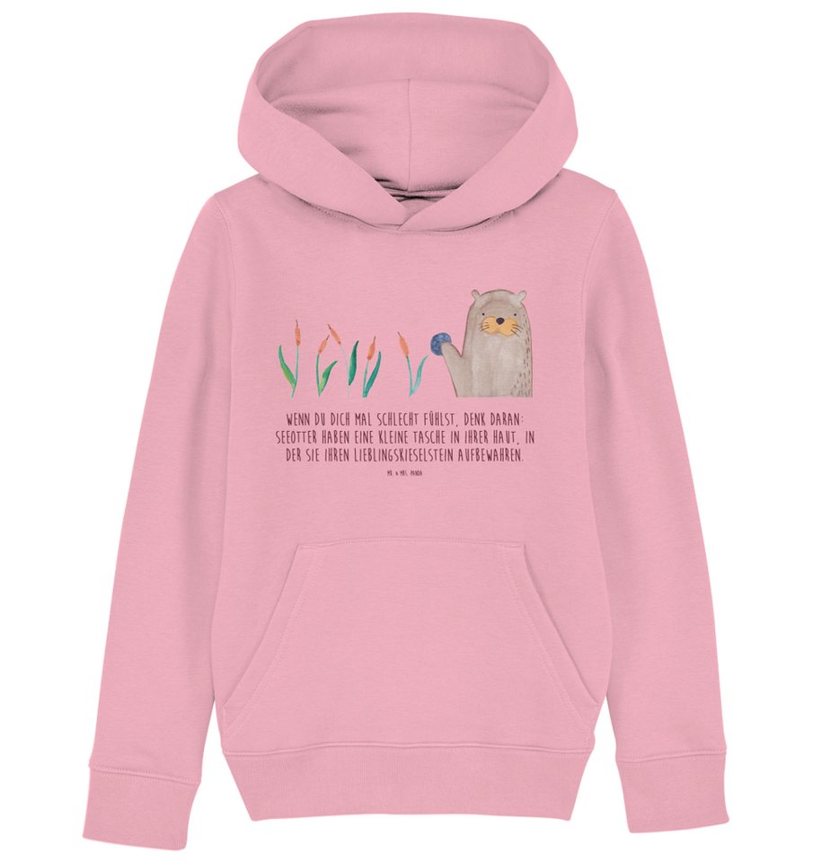 Mr. & Mrs. Panda Hoodie 12-14 Jahre (152/164) Otter Stein - Cotton Pink - Geschenk, Mädchen H (1-tlg) von Mr. & Mrs. Panda