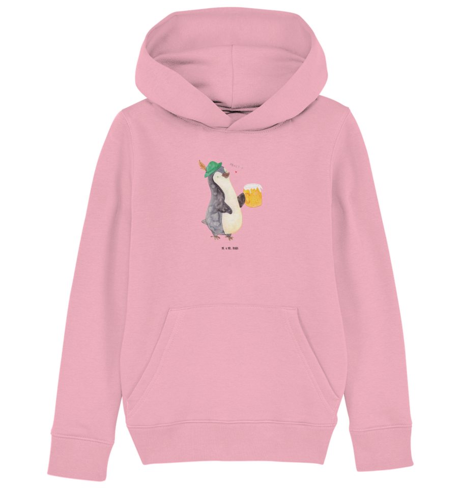 Mr. & Mrs. Panda Hoodie 12-14 Jahre (152/164) Pinguin Bier - Cotton Pink - Geschenk, Oktoberf (1-tlg) von Mr. & Mrs. Panda