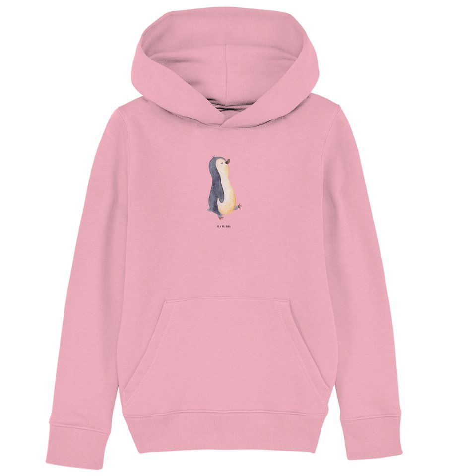 Mr. & Mrs. Panda Hoodie 12-14 Jahre (152/164) Pinguin marschieren - Cotton Pink - Geschenk, J (1-tlg) von Mr. & Mrs. Panda