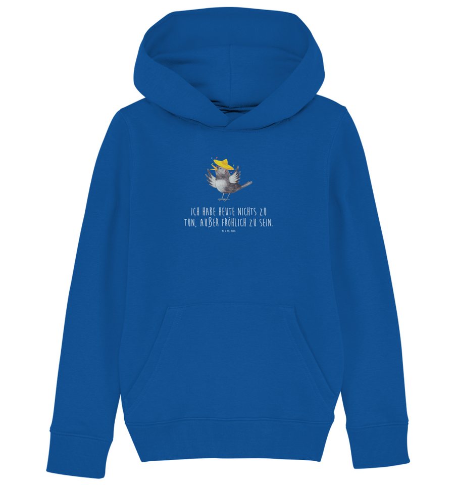 Mr. & Mrs. Panda Hoodie 12-14 Jahre (152/164) Rabe Sombrero - Royal Blue - Geschenk, Kinder O (1-tlg) von Mr. & Mrs. Panda