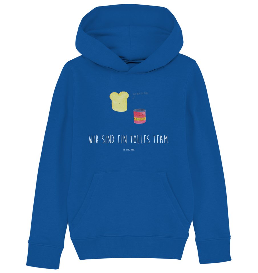 Mr. & Mrs. Panda Hoodie 12-14 Jahre (152/164) Toast Marmelade - Royal Blue - Geschenk, Kinder (1-tlg) von Mr. & Mrs. Panda