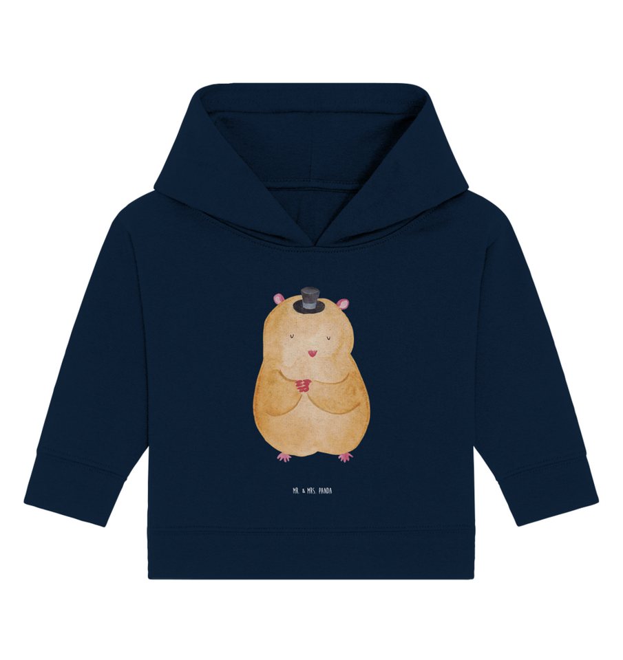 Mr. & Mrs. Panda Hoodie 12. - 18. Monat Hamster Hut - French Navy - Geschenk, Baby Kapuzenswe (1-tlg) von Mr. & Mrs. Panda