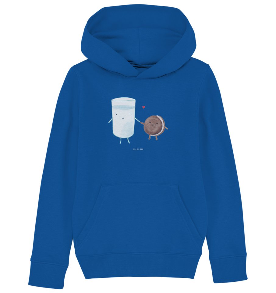 Mr. & Mrs. Panda Hoodie 5-6 Jahre (110/116) Milch Keks - Royal Blue - Geschenk, Kinder Oberte (1-tlg) von Mr. & Mrs. Panda