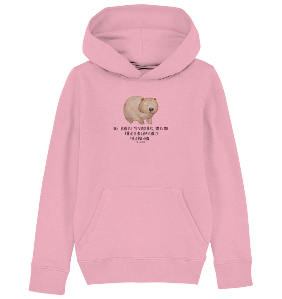 Mr. & Mrs. Panda Hoodie 5-6 Jahre (110/116) Wombat - Cotton Pink - Geschenk, Jungen Oberteil, (1-tlg) von Mr. & Mrs. Panda