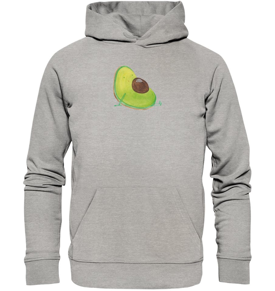 Mr. & Mrs. Panda Hoodie Größe L Avocado Schwangerschaft - Heather Grey - Geschenk, Frauen Hoo (1-tlg) Stilvoll & ökologisch von Mr. & Mrs. Panda