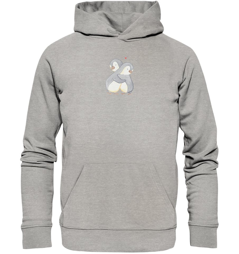 Mr. & Mrs. Panda Hoodie Größe L Pinguine Kuscheln - Heather Grey - Geschenk, Hochzeitstag, Fr (1-tlg) Weich & Flauschig von Mr. & Mrs. Panda