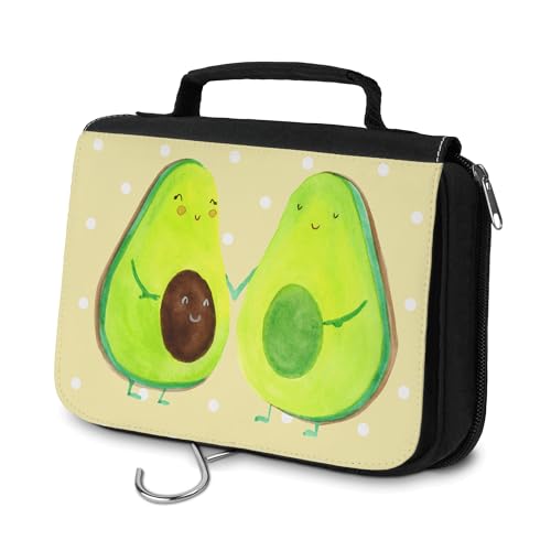 Mr. & Mrs. Panda Kulturbeutel Avocado Pärchen - Geschenk, Organizer, Kulturtasche, Zum Aufhängen, Veggie, Frucht, Herren, Kosmetiktasche, Vegan, von Mr. & Mrs. Panda