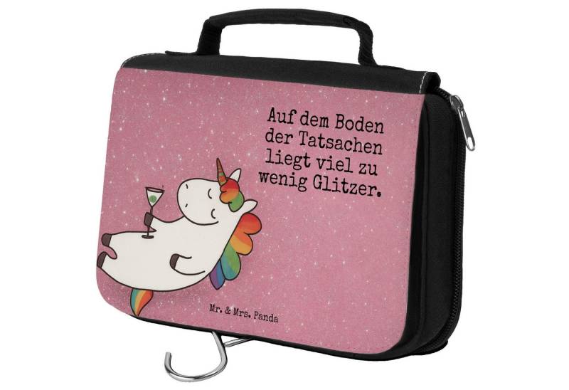 Mr. & Mrs. Panda Kulturbeutel Einhorn Cocktail Design, beautycase, Weiß, Kulturbeutel, Kulturtasche (Packung, 1-tlg) von Mr. & Mrs. Panda