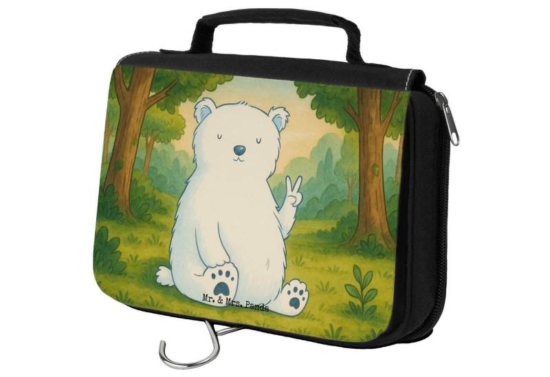 Mr. & Mrs. Panda Kulturbeutel Eisbär Faul Design, beautycase, Weiß, Teddy, Büro, Toilettentasche, W (Packung, 1-tlg) von Mr. & Mrs. Panda