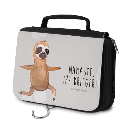 Mr. & Mrs. Panda Kulturbeutel Faultier Yoga - Geschenk, Yogaübungen, Damen, Faultier Geschenk, Kosmetikbeutel, Faultier Deko, Schminkutensil, von Mr. & Mrs. Panda