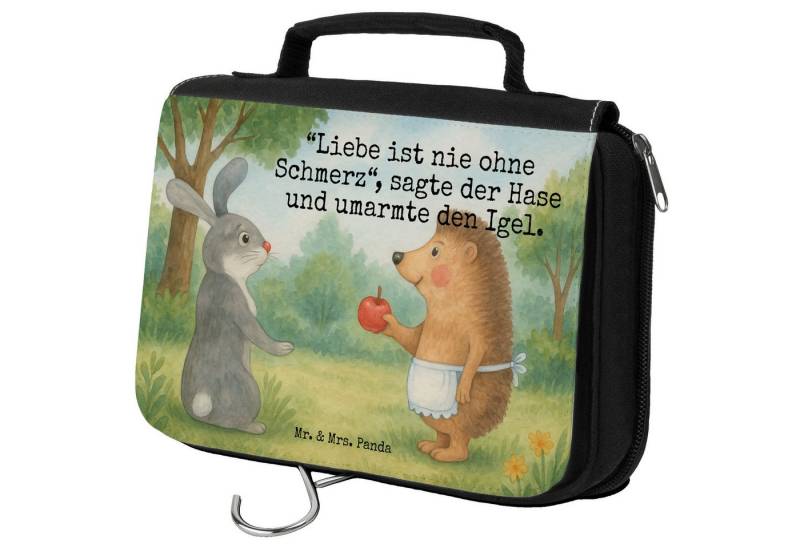 Mr. & Mrs. Panda Kulturbeutel Hase Igel Design, beautycase, Weiß, Trennungsschmerz, Waschtasche, hy (Packung, 1-tlg) von Mr. & Mrs. Panda