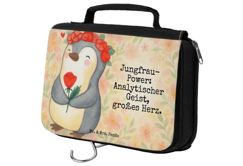 Mr. & Mrs. Panda Kulturbeutel Jungfrau Astrologie Design, Toilettentasche, Weiß, Aszendent, Sternze (Packung, 1-tlg), Toilettentasche Kulturbeutel Damen Kulturbeutel Aus Kunststoff von Mr. & Mrs. Panda