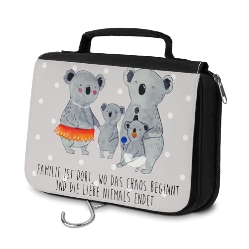 Mr. & Mrs. Panda Kulturbeutel Koala Familie - Geschenk, Bruder, Family, Vatertag, Waschtasche, Damen, Aufbewahrungstasche, Herren, Zum Aufhängen, von Mr. & Mrs. Panda