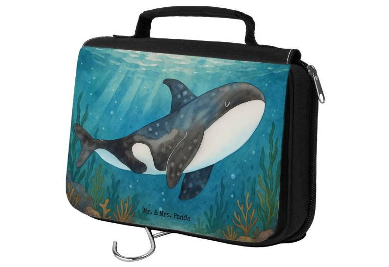 Mr. & Mrs. Panda Kulturbeutel Orca Design, badtasche, Weiß, badtasche, Selbstliebe, beautycase, Kul (Packung, 1-tlg) von Mr. & Mrs. Panda