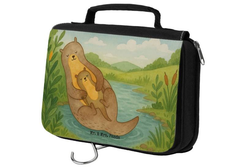 Mr. & Mrs. Panda Kulturbeutel Otter Kind Design, Kosmetiktasche, Weiß, Seeotter, badtasche, beautyc (Packung, 1-tlg) von Mr. & Mrs. Panda