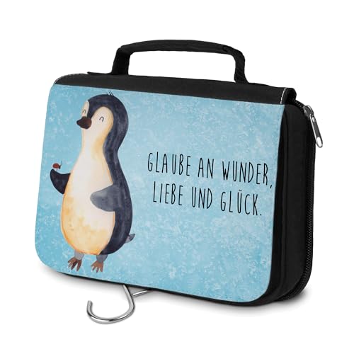 Mr. & Mrs. Panda Kulturbeutel Pinguin Marienkäfer - Geschenk, Wunder, Damen, Waschtasche, Aufbewahrungstasche, Schminkutensil, Herren, Liebe von Mr. & Mrs. Panda