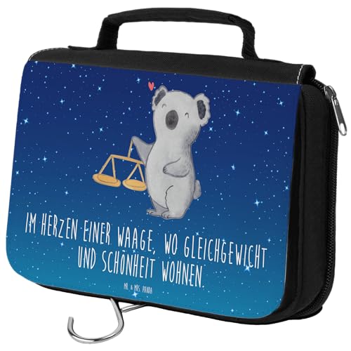 Mr. & Mrs. Panda Kulturbeutel Waage Astrologie - Geschenk, Horoskop, Kosmetikbeutel, Schminktasche, Damen, Geschenk zum Geburtstag, Kosmetiktasche, von Mr. & Mrs. Panda