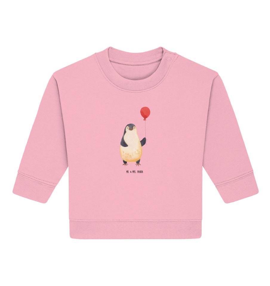 Mr. & Mrs. Panda Longpullover 12. - 18. Monat Pinguin Luftballon - Cotton Pink - Geschenk, Kind, ri (1-tlg) von Mr. & Mrs. Panda