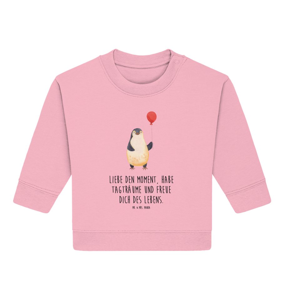 Mr. & Mrs. Panda Longpullover 12. - 18. Monat Pinguin Luftballon - Cotton Pink - Geschenk, ringgesp (1-tlg) von Mr. & Mrs. Panda