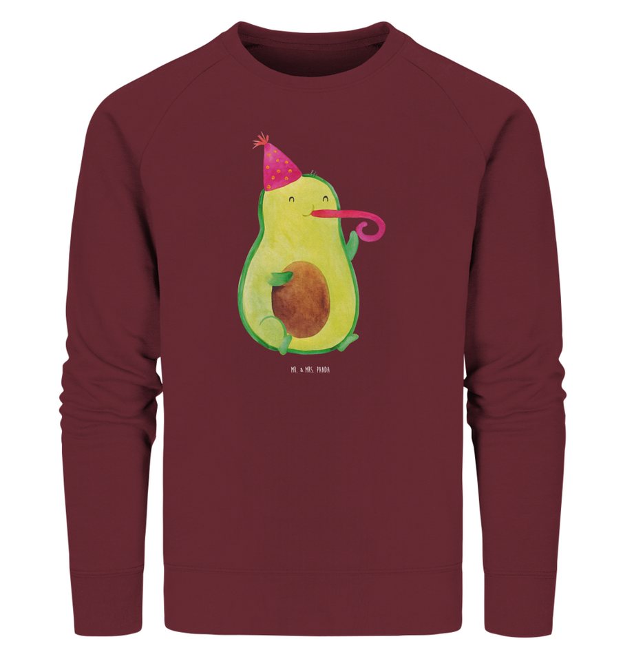 Mr. & Mrs. Panda Longpullover Größe L Avocado Geburtstag - Burgundy - Geschenk, Pullover Frauen, Fr (1-tlg) von Mr. & Mrs. Panda