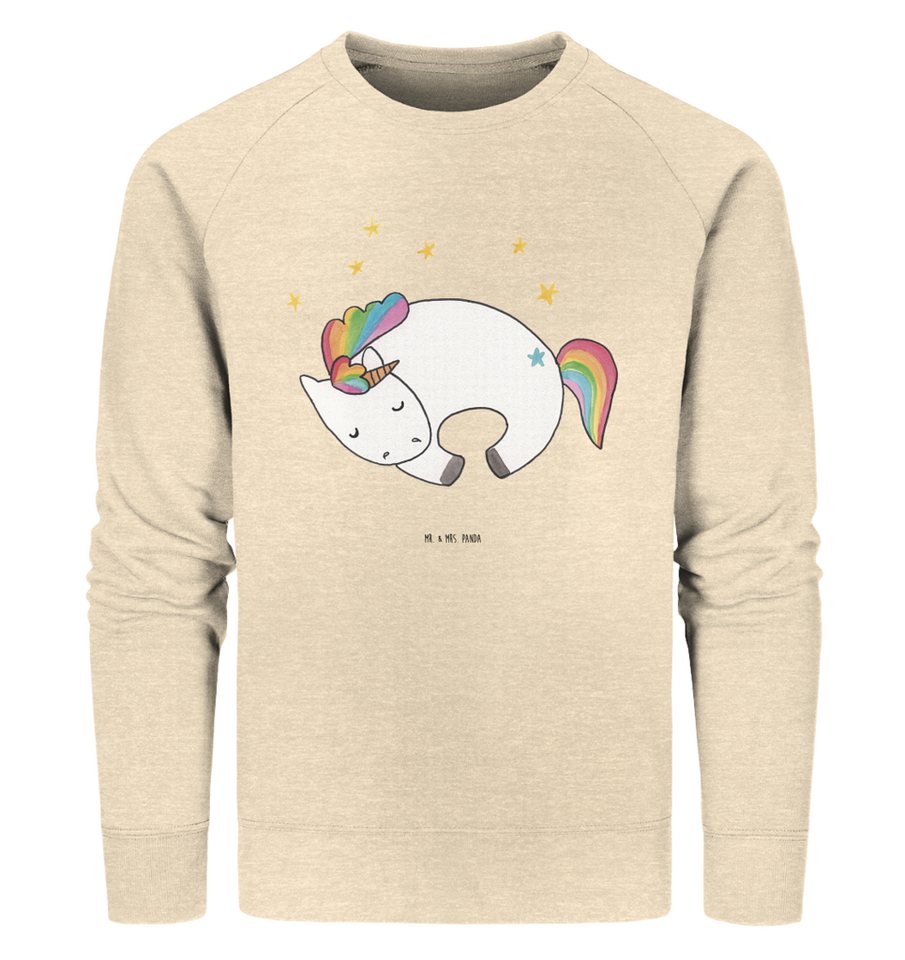 Mr. & Mrs. Panda Longpullover Größe L Einhorn Nacht - Natural Raw - Geschenk, Sweatshirt, unicorn, (1-tlg) von Mr. & Mrs. Panda