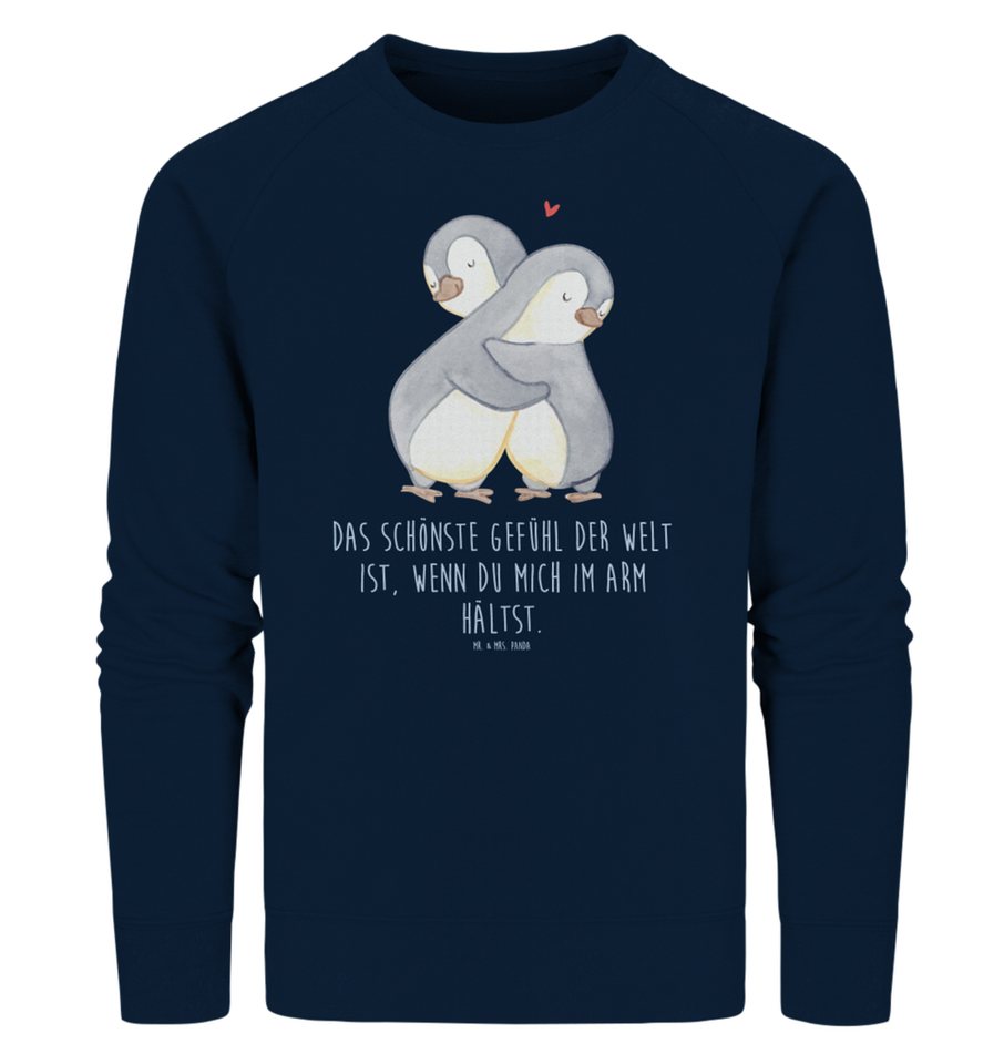 Mr. & Mrs. Panda Longpullover Größe L Pinguine Kuscheln - French Navy - Geschenk, Sweatshirt, Jahre (1-tlg) von Mr. & Mrs. Panda