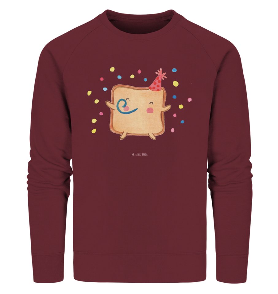 Mr. & Mrs. Panda Longpullover Größe L Toast Party - Burgundy - Geschenk, Pullover, Jahrestag, Freun (1-tlg) von Mr. & Mrs. Panda