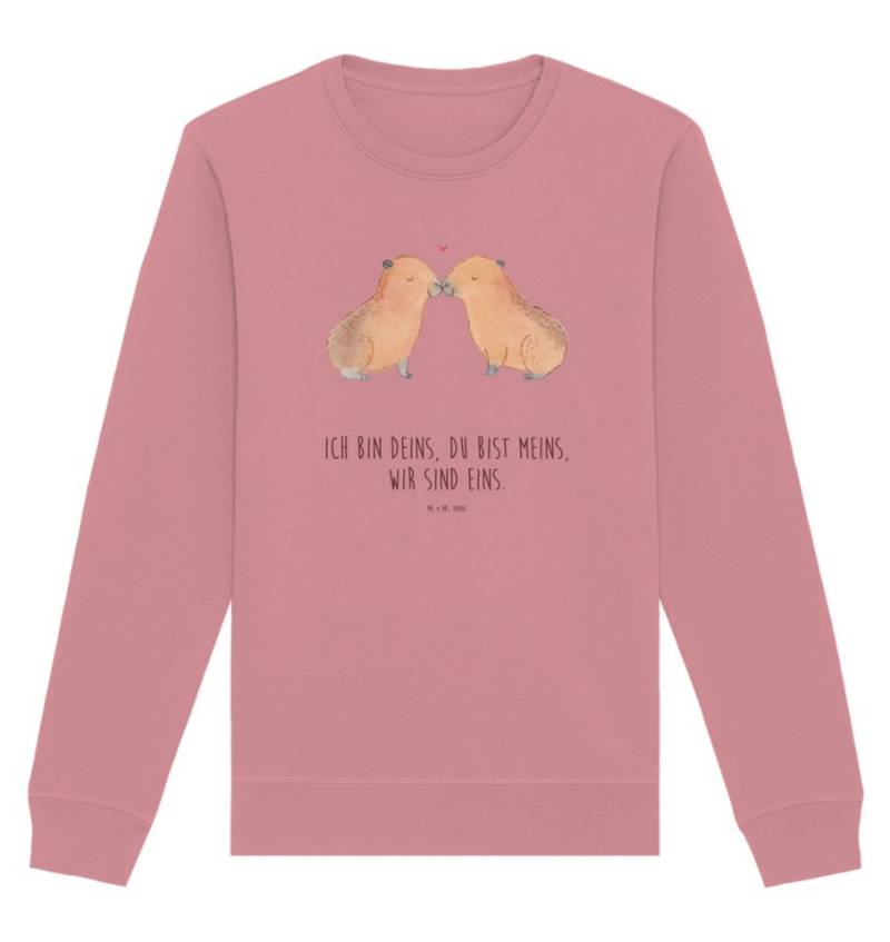 Mr. & Mrs. Panda Longpullover Größe XS Capybara Liebe - Canyon Pink - Geschenk, Sweatshirt, lustige (1-tlg) von Mr. & Mrs. Panda