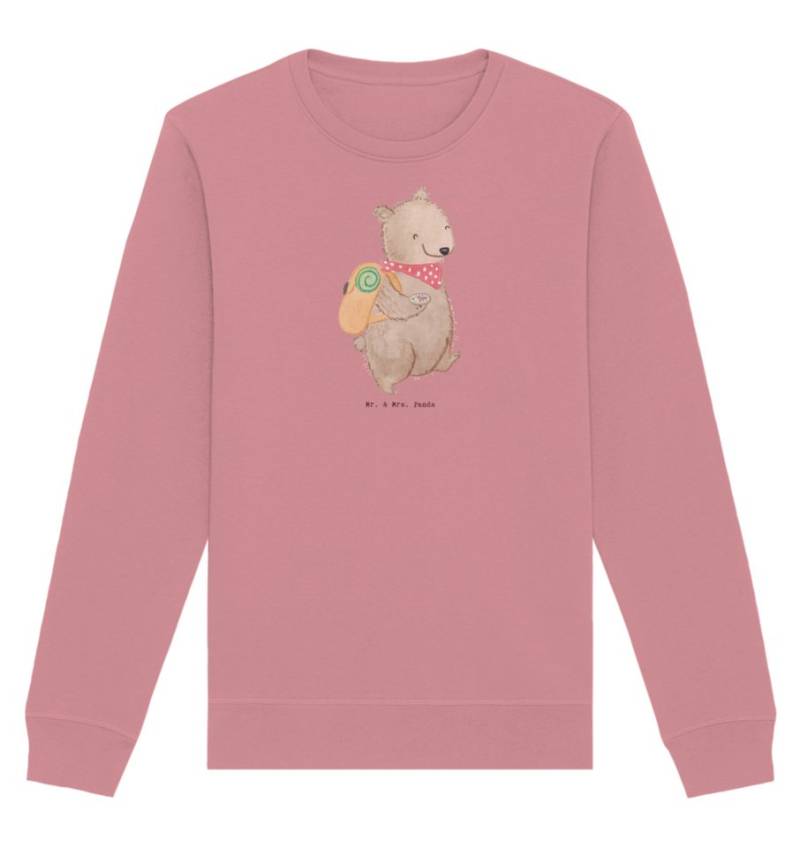 Mr. & Mrs. Panda Longpullover Größe XS Bär Wandern - Canyon Pink - Geschenk, Freizeitsport, Sportar (1-tlg) von Mr. & Mrs. Panda