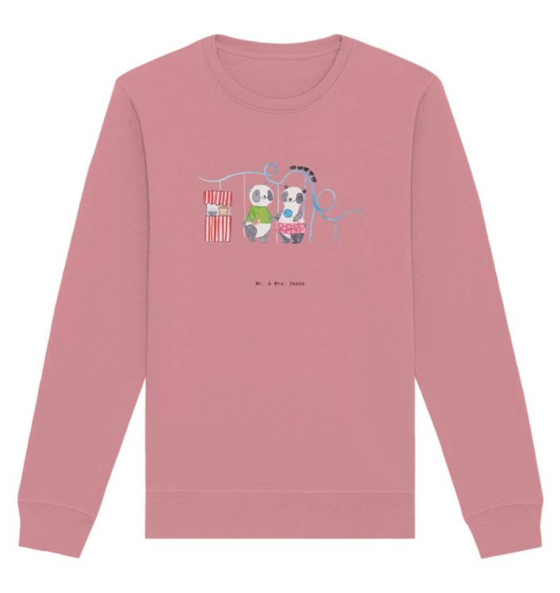 Mr. & Mrs. Panda Longpullover Größe XS Pandas Freizeitpark besuchen - Canyon Pink - Geschenk, Achte (1-tlg) von Mr. & Mrs. Panda