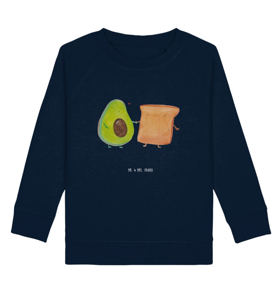 Mr. & Mrs. Panda Longpullunder 12-14 Jahre (152/164) Avocado Toast - Burgundy - Geschenk, Kinder Swe (1-tlg) von Mr. & Mrs. Panda