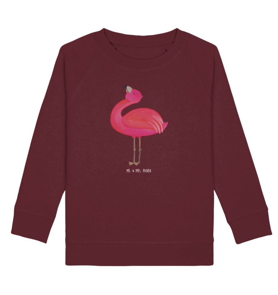 Mr. & Mrs. Panda Longpullunder 12-14 Jahre (152/164) Flamingo Stolz - Burgundy - Geschenk, Jungen, S (1-tlg) von Mr. & Mrs. Panda