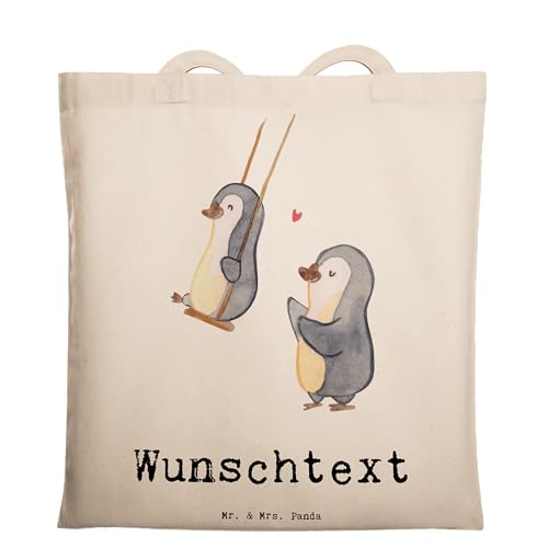 Mr. & Mrs. Panda Personalisierte Tragetasche Patentante - Personalisierte Geschenke, Danke, Dankeschön, Geburtstagsgeschenk, Mitbringsel, von Mr. & Mrs. Panda