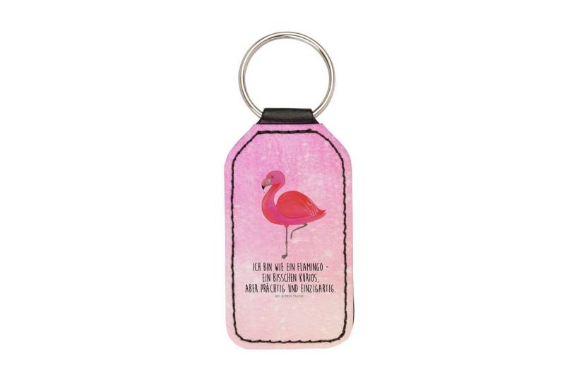 Mr. & Mrs. Panda Schlüsselanhänger Flamingo Classic - Aquarell Pink - Geschenk, Schlüsselanhänger, für m (1-tlg), Vielseitigkeit von Mr. & Mrs. Panda