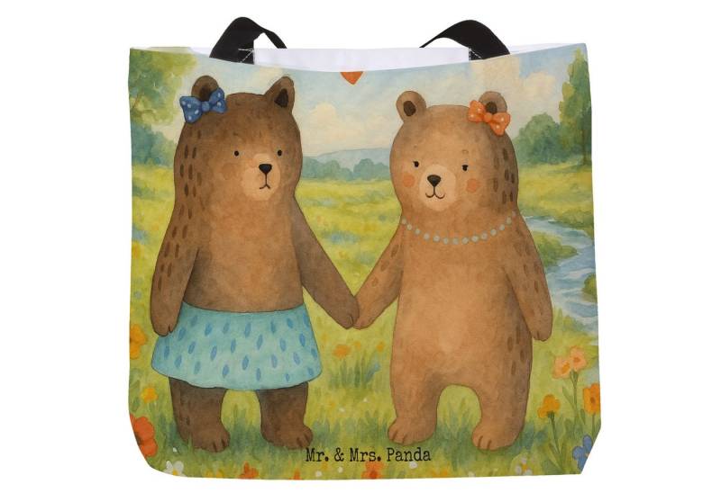 Mr. & Mrs. Panda Shopper Bär Freundin Design, Shopper, Weiß, Schultertasche, XL, Schultasche, (Packung, 1-tlg) von Mr. & Mrs. Panda