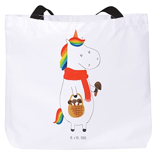 Mr. & Mrs. Panda Shopper Einhorn Pilz - Geschenk, Beutel, Freizeittasche, Einhörner, Einkaufsbeutel, Einkaufstasche, Liebeskummer, Einhorn Deko, von Mr. & Mrs. Panda