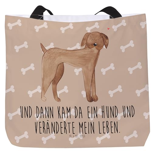 Mr. & Mrs. Panda Shopper Hund Dogge - Geschenk, Tasche, Beutel, Hundemotiv, Einkaufstasche, Great Dane, Hunde, Schulbeutel, Schultasche, Sprüche, von Mr. & Mrs. Panda