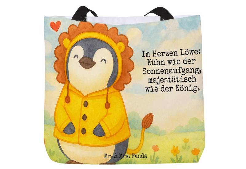 Mr. & Mrs. Panda Shopper Löwe Astrologie Design, Shopper, Weiß, Sternzeichen, Schultertasche, (Packung, 1-tlg) von Mr. & Mrs. Panda