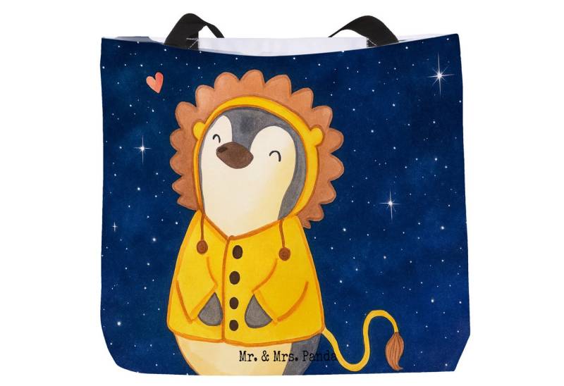 Mr. & Mrs. Panda Shopper Löwe Astrologie Design, Shopper, Weiß, Ausflug, Sternzeichen, Stoffta (Packung, 1-tlg) von Mr. & Mrs. Panda
