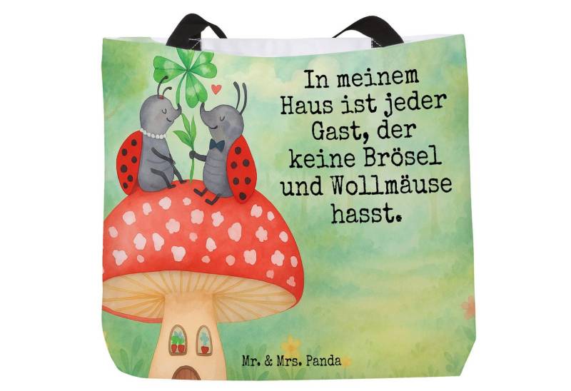 Mr. & Mrs. Panda Shopper Marienkäfer Fliegenpilz Design, Shopper, Weiß, Schultertasche, Wohnun (Packung, 1-tlg) von Mr. & Mrs. Panda