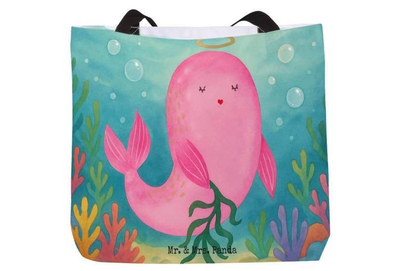 Mr. & Mrs. Panda Shopper Sternzeichen Jungfrau Design, Shopper, Weiß, Schultertasche, Geschenk (Packung, 1-tlg) von Mr. & Mrs. Panda