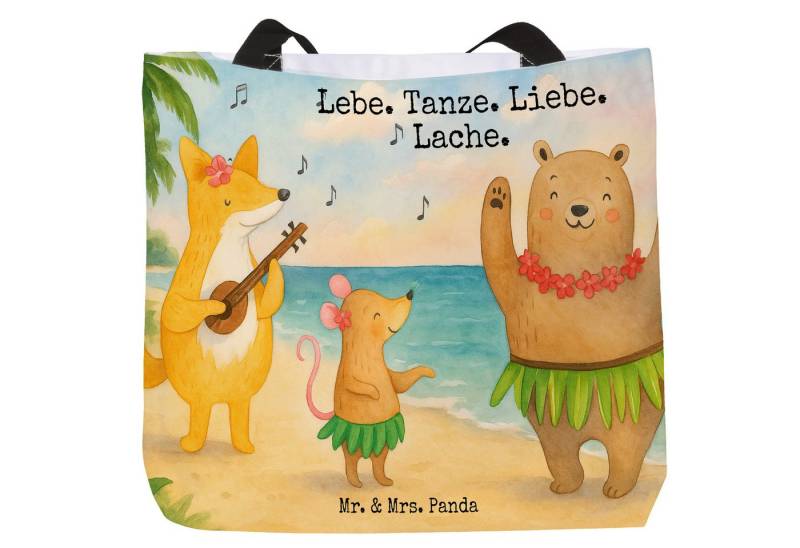 Mr. & Mrs. Panda Shopper Waldtiere Aloha Design, Shopper, Weiß, Ausflug, Strandtasche, Bär, Ig (Packung, 1-tlg) von Mr. & Mrs. Panda
