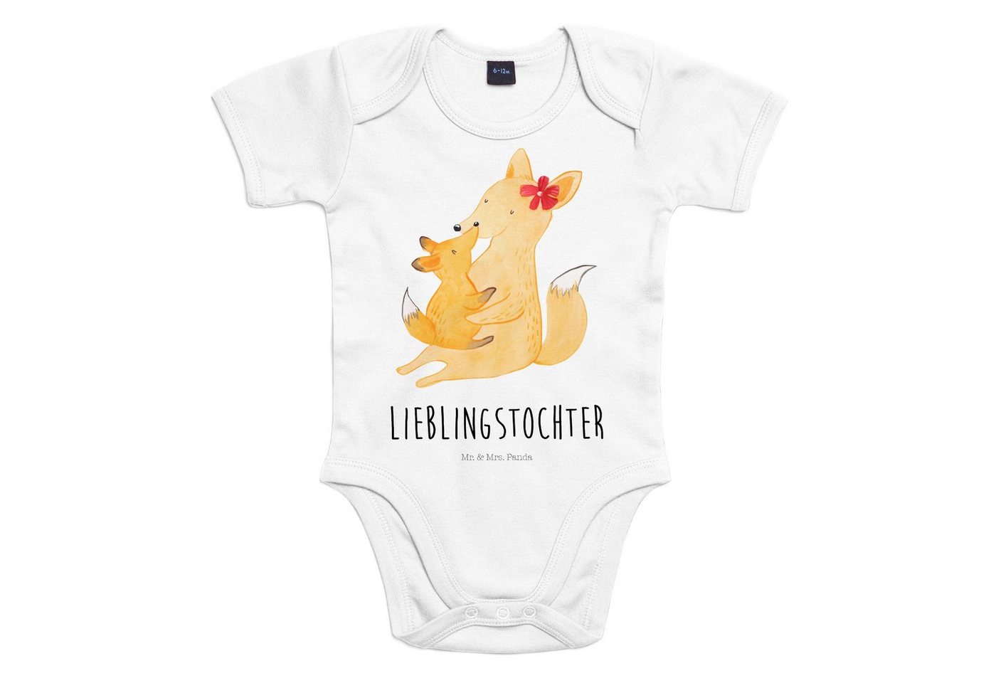 Mr. & Mrs. Panda Strampler 18. - 24. Monat Fuchs Mama - Heather Grey - Geschenk, Kind, Muttertag (1-tlg) von Mr. & Mrs. Panda